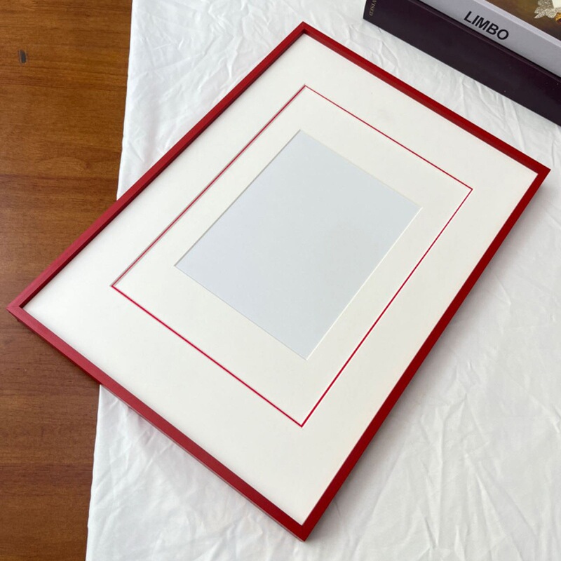 Red Rectangular Blank A3 Photo Frame A4 Wall-Mounted Square Framed Three-Layer Cardboard Picture Frame Empty Frame Outer Frame Red Rectangular Blank A3 Photo Frame A4 Wall-Mounted Square Framed Three-Layer Cardboard Picture Frame Empty Frame Outer Frame