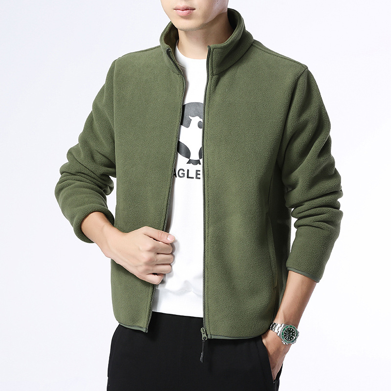 Dropshipping Couple's Fleece Jacket 2026 Autumn/Winter Stand Collar Zipper Style Breathable Warm Commuting Cardigan Wholesale