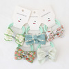 Children's hair accessory with bow, hair rope, genuine set, wholesale, suitable for import