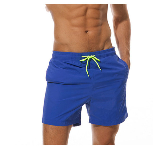 Micro-Elastic Elasticity Men's Beach Pants Breathable Waterproof Sports Casual Shorts Solid Color Men's Clothing