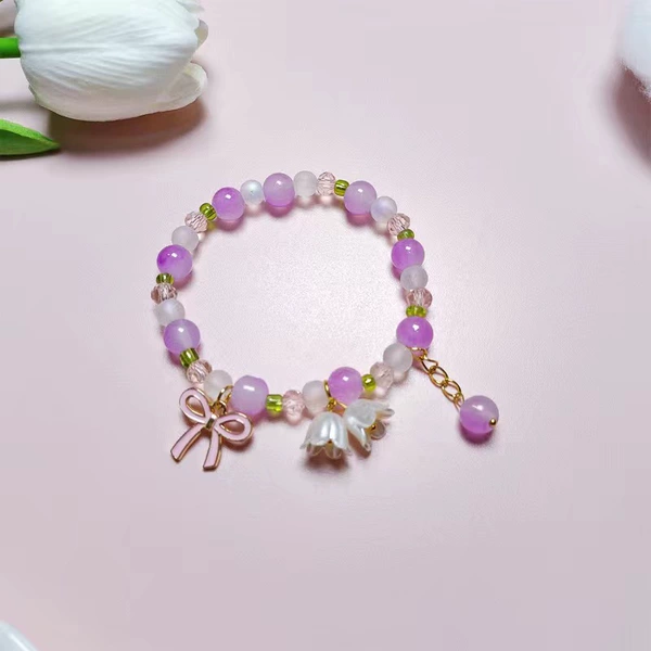 Purple bracelet, orchid