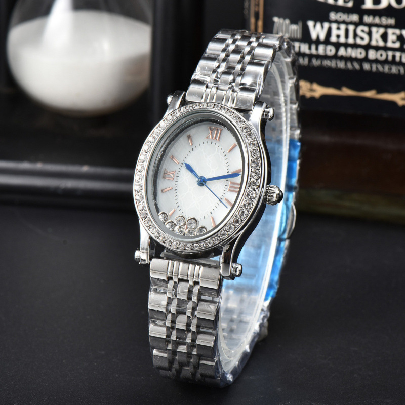 2023 Foreign Trade Women's Full Diamond Fashion Fashion Xiao Quartz Watch Simple Elegant