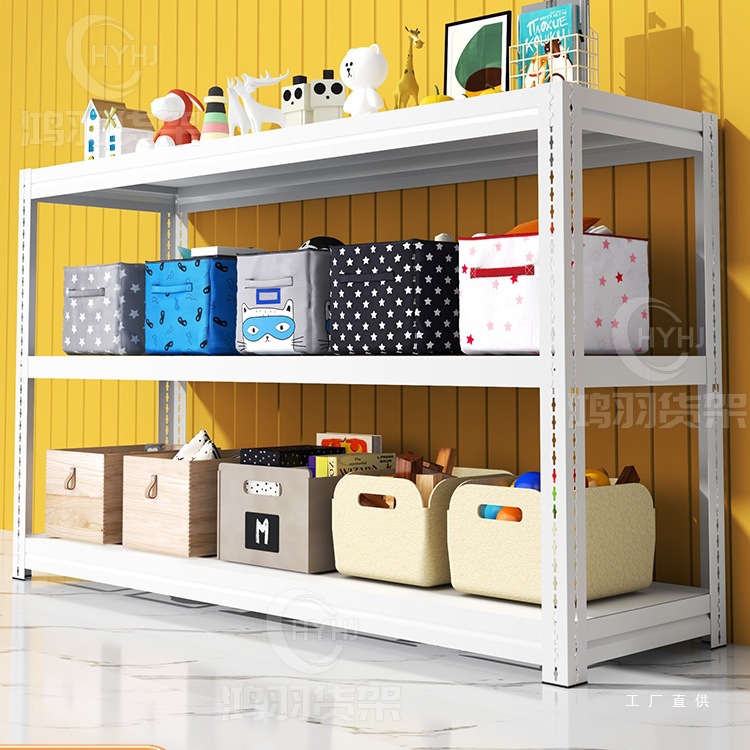 两层二层三层双层货架厨房置物架落地角钢家用小型铁架架子小货架