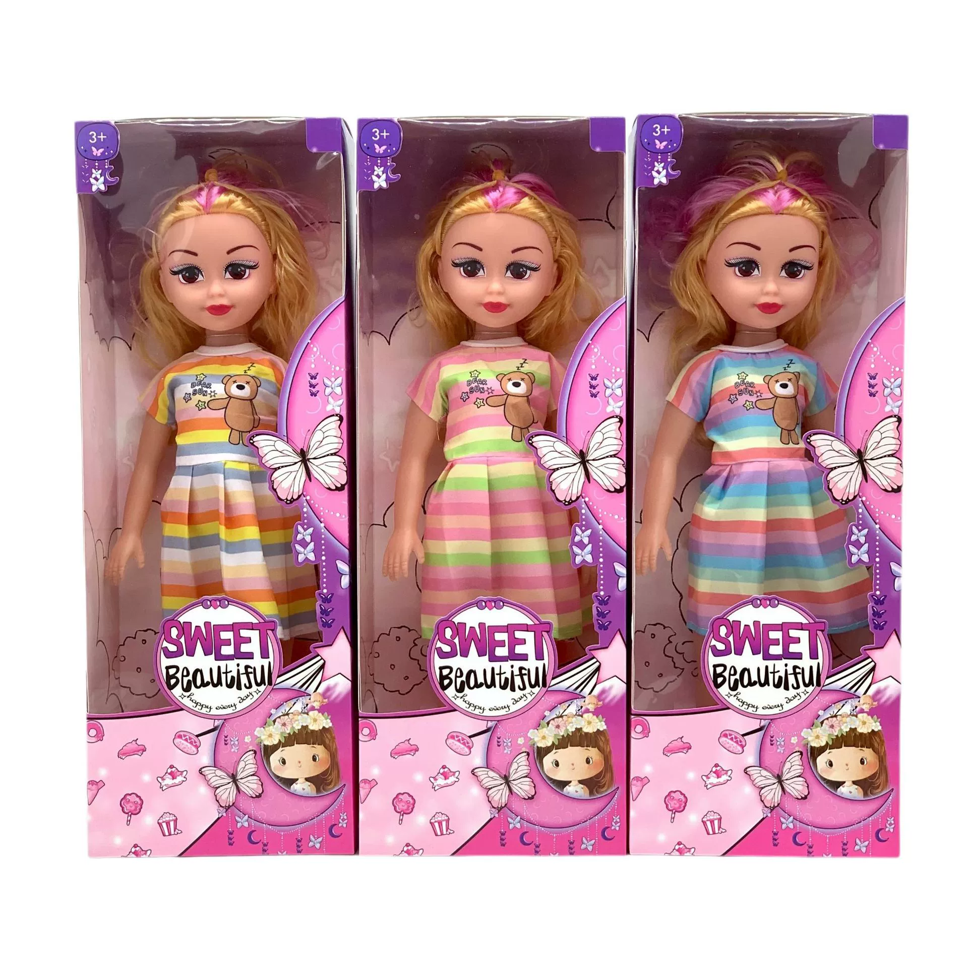 Кукла с музыкой, модная реалистичная мини-юбка, игрушка, 18 дюймов