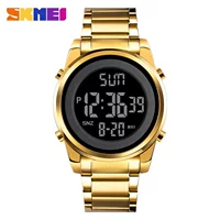 SKMEI timeframe Beauty Юго-Восточная Азия горячие продажи электронных часов оптом мужской ремешок из нержавеющей стали бизнес модные брендовые часы