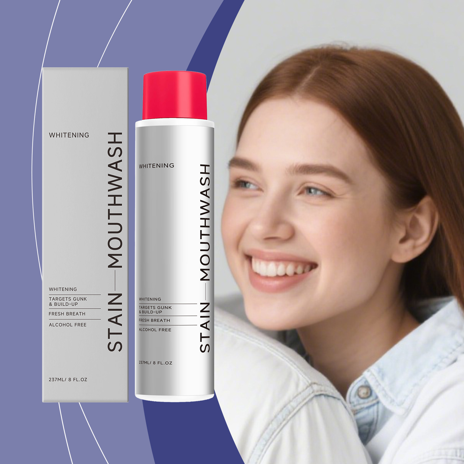 Mouthwash: Gentle Oral Cleaning, Fresh Breath, Fragrance-Retaining, Tooth Odor Care, Refreshing and Portable, Daily Use Mouthwash