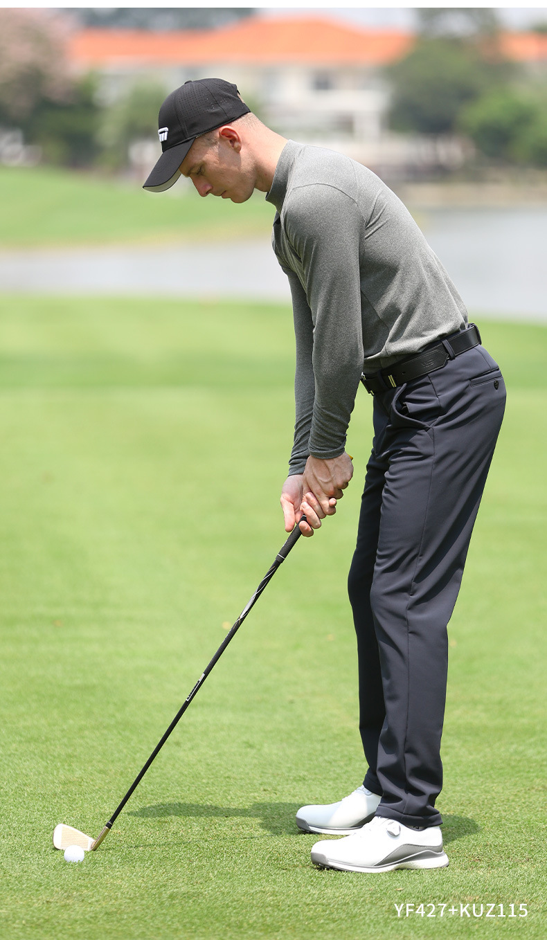 Quần golf nam dài lót nhung chống thấm nước PGM giữ ấm mùa thu đông — Quần kaki KUZ115-lót nhung, Quần đen KUZ115-lót nhung, KUZ115 quần màu xanh hải quân lót nhung chi tiết 8