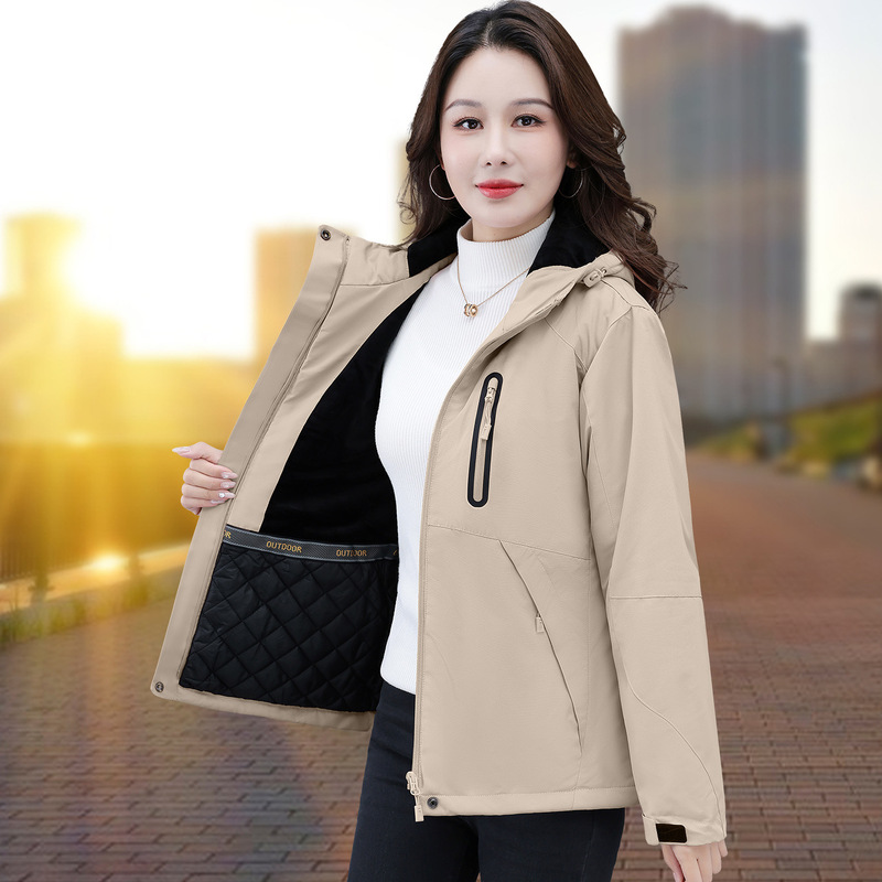 2025 Winter Smart Heating down Jacket Women's Warm Cotton Jacket USB Heating Power Bank Jacket