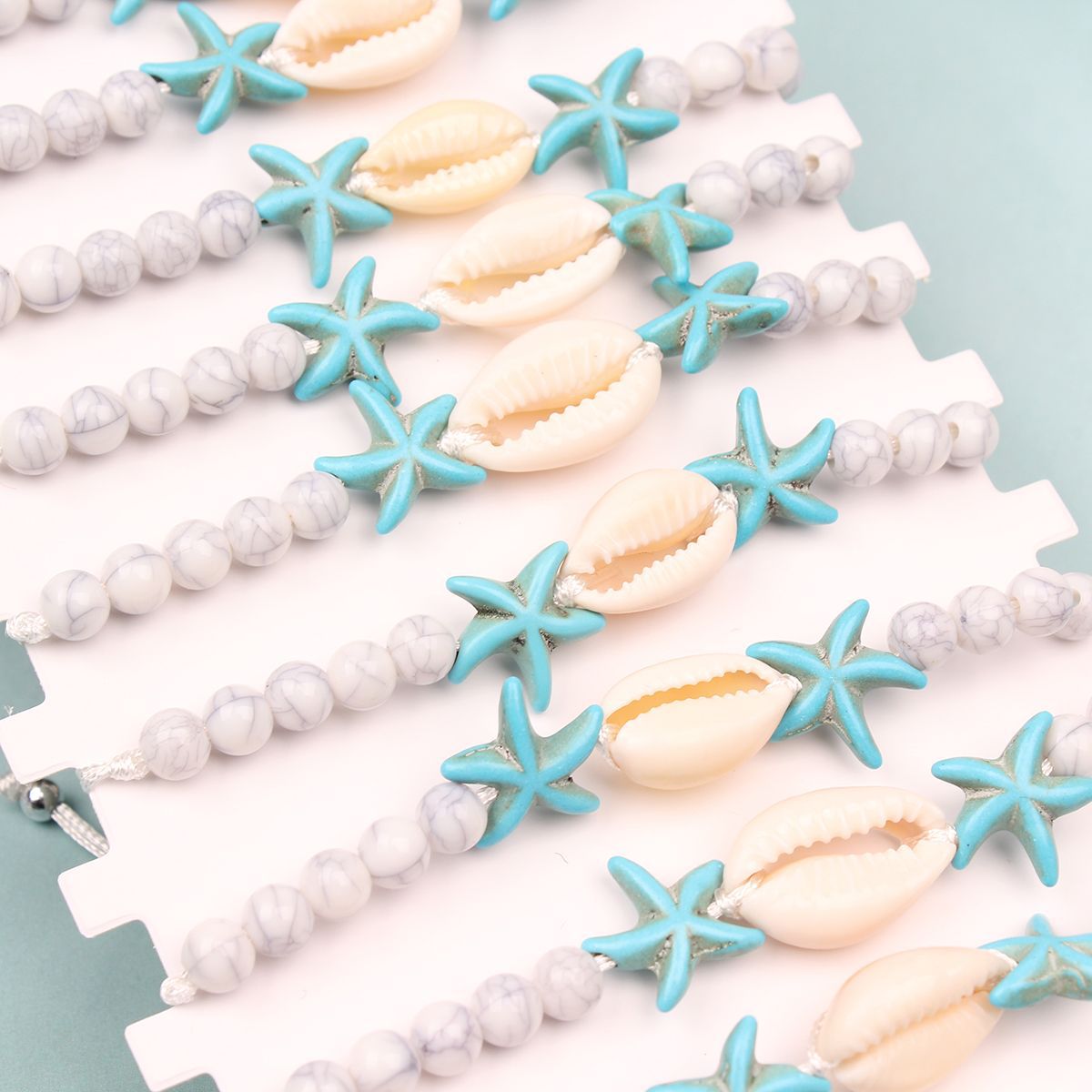 56g Weight Drawstring Bracelets Classification Polyester Chain Material Cord String Chain Type 1 Set Quantity Holiday, Beach Occasion cord Material Geometric Pattern All Seasons Season Women's Gender Marine Style, Beach Style Marine Style Beach Geometric Cord Cord String String Bracelets Wholesale 10