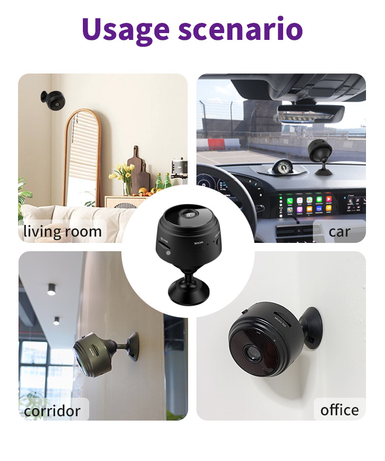 A9 Wifi Smart Security Camera With Motion Detection And Night Vision_voghion.com