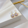 Earrings, cat's eye, light luxury style, 2021 years, city style