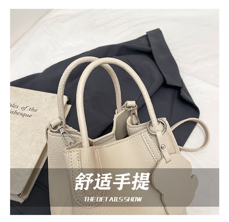 2025 Simple and casual hand-held small bag, new trendy and fashionable commuter crossbody bag, summer vegetable basket bucket bag undefined