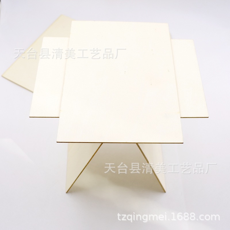 10*15cm ángulo recto rectangular madera astillas 2mm hoja gruesa madera astillas DIY madera astillas