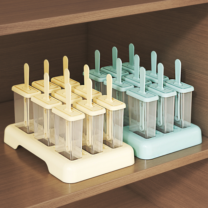 Summer 9-Compartment Ice Cream Mold, Reusable, High Temperature Resistant, Food-Grade Popsicle and Ice Cream Mold