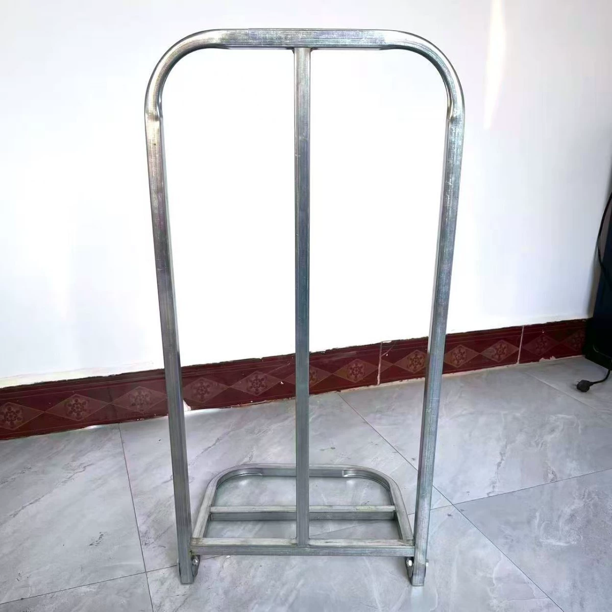 Folding L-shaped clothing inventory shelf partition stacking shelf simple floor-standing warehouse stacking storage rack thickened