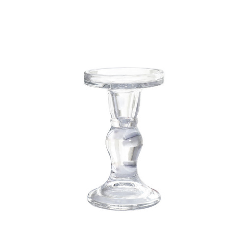 ins French simple Roman column glass candlestick ornaments creative home decoration desktop aromatherapy candle cafe