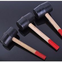 橡胶锤胶皮锤贴瓷砖橡胶锤子 皮榔头地板装修工具安装锤黑色皮锤