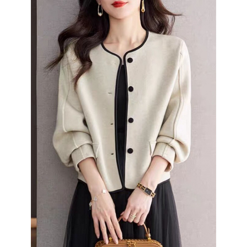 Temperament super good-looking sweater small fragrant style short coat women's 2024 new autumn and winter with dress cardigan outside