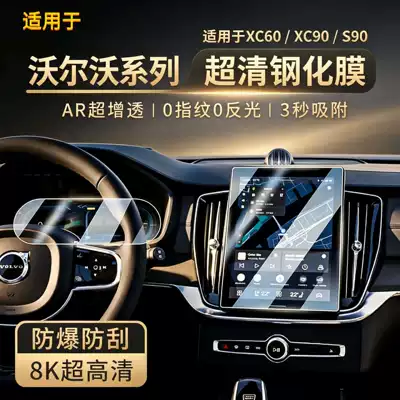 Car interior film S90, XC60, XC90 center console