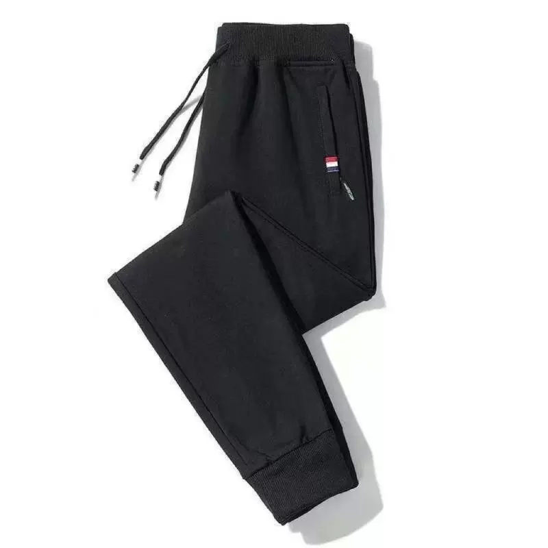 Men's artificial universal trousers with zipper for leisure, anti-theft, oversize
