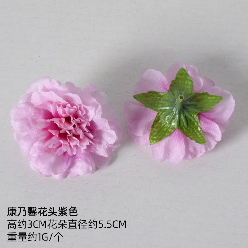 Simulación de flores falsas flores púrpura estilo Monet material DIY para la boda flor de broche flor flor flor flor de decoración diseño de guirnaldas