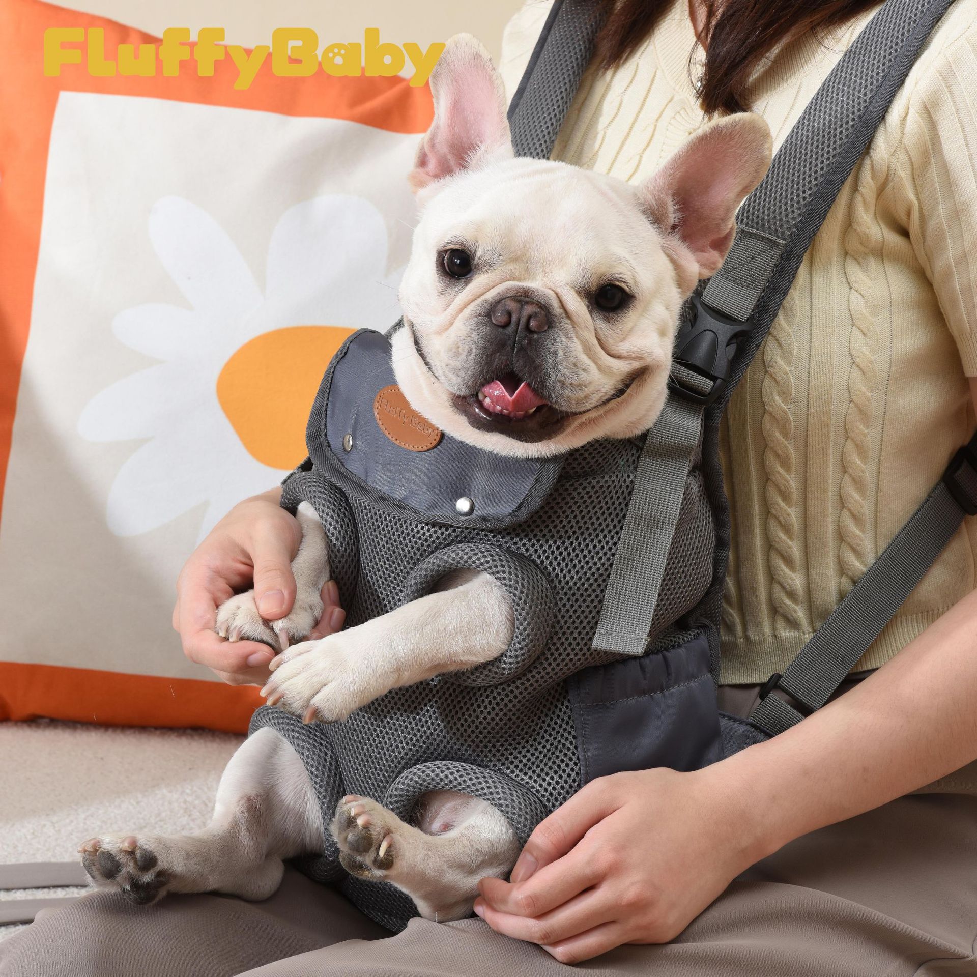 Summer Front Portable Dual-use Large Capacity Pet Outdoor Cat Breathable Double Shoulder Dog Bag_voghion.com