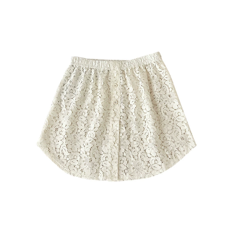 Curtain, sweatshirt, shark, lace base trousers, skirt, hip-covering