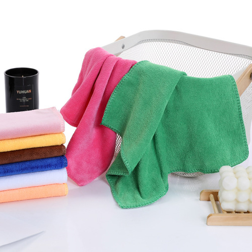 Fine fiber dining cloth absorbent, not easy to shed hair, square towel for household cleaning, home kitchen cleaning cloth, soft towel