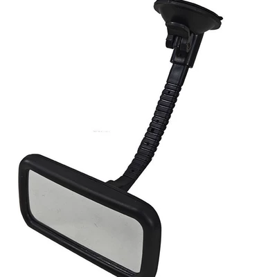 Auxiliary Mirror with Suction: Large field of view rear view auxiliary mirror