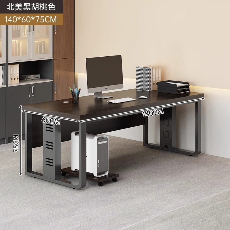 Mesa de personal simple mesa y silla moderna combinación de oficina doble / 4 mesa de computadora mesa de personal de oficina