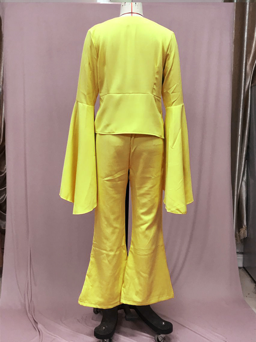 GraceChic 2025 Spring New Goddess Style Elegant Fashion Blazer Jacket High Waist Flared Pants Two-Piece Set For Women_voghion.com