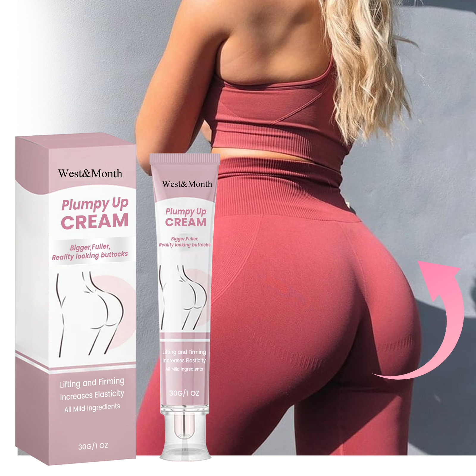 Plumpy Up Cream Firming Massaging Lifting Hip Sculpting Formula_voghion.com