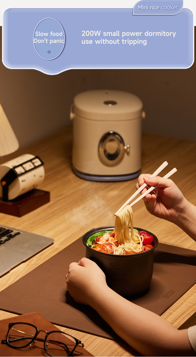 Export 1.2-liter Mini Cooker, Small One-person Electric Rice Cooker_voghion.com