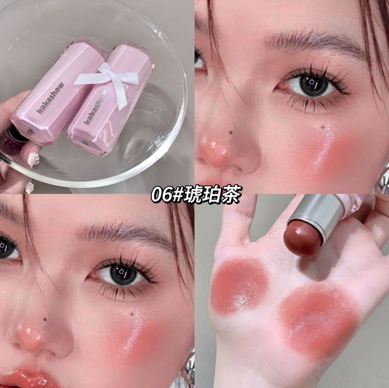 kakashow ほろ酔いウォーターライトブラッシュ 肌に溶け込み自然に染まる韓国系の女の子のような保湿透明ブラッシュスティック|undefined