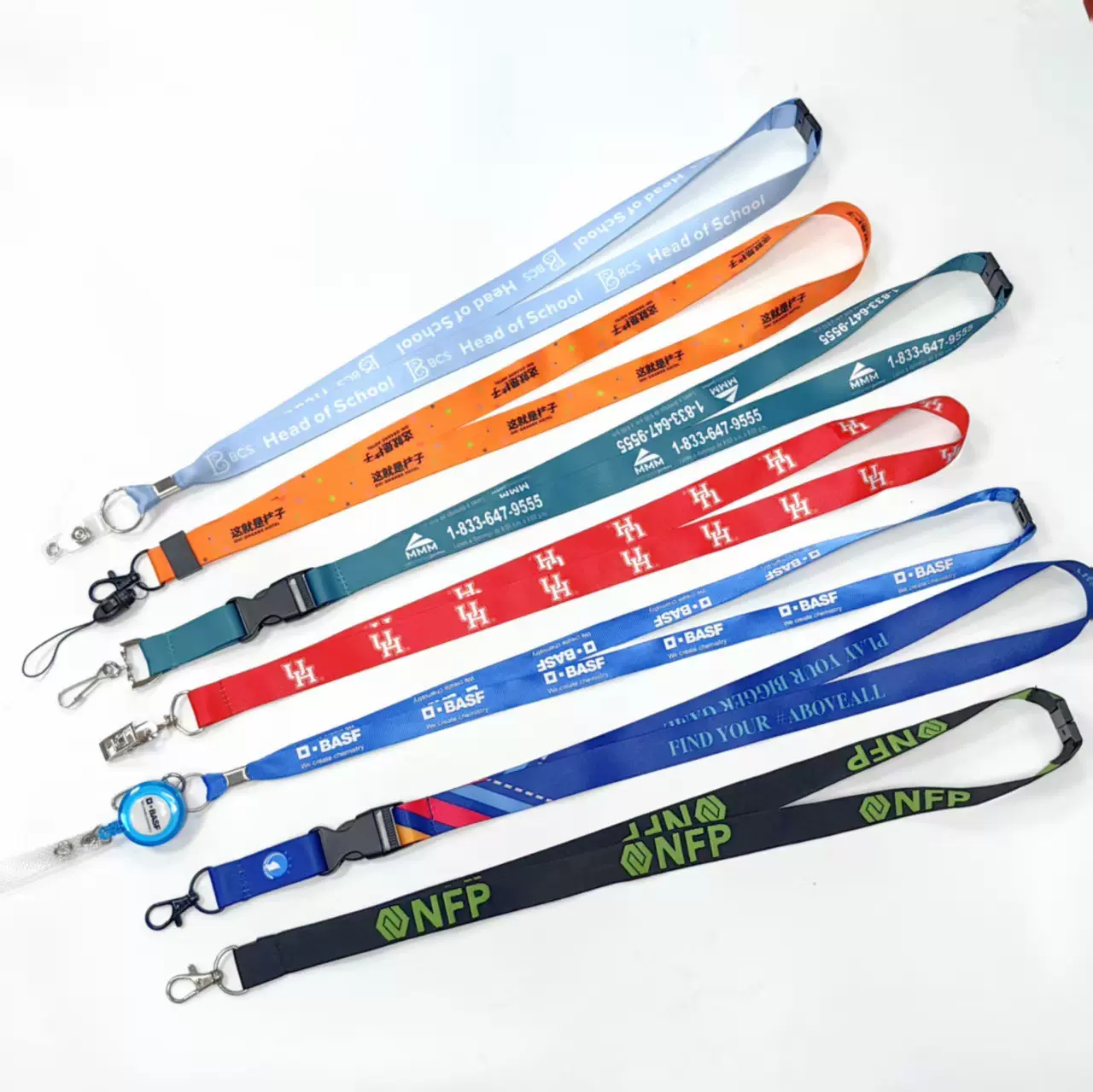 佩戴员工工作证展会证办公室员工证涤纶高速带丝印挂绳银行卡挂绳