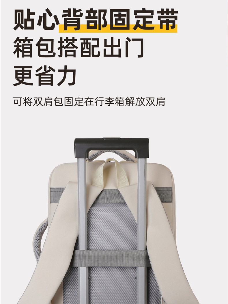 Nuevo tipo de mochila transfronteriza, alta sensación de moda, mochila de gran capacidad, bolso de computadora de viaje de negocios ligero y multifuncional