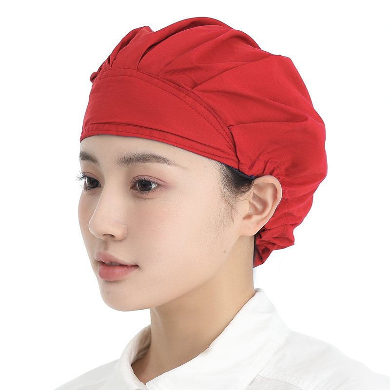 餐饮帽子女家用防油烟食堂厨师帽卫生防尘帽防油烟烘焙厨房工作帽|undefined