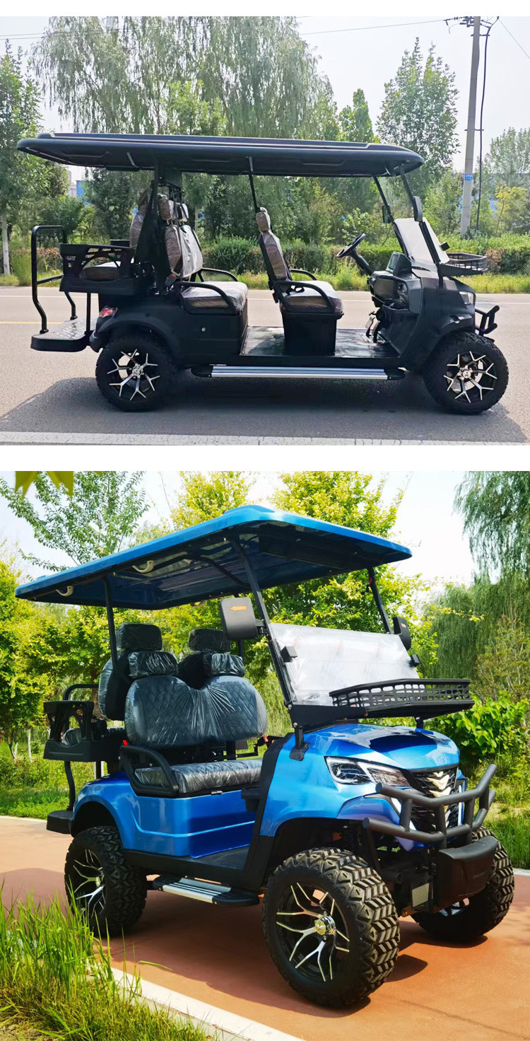 Golf Cart Off-Road Electric Four-Wheel Sightseeing Car Scenic Area Golf Course Airport Shuttle Electric Golf