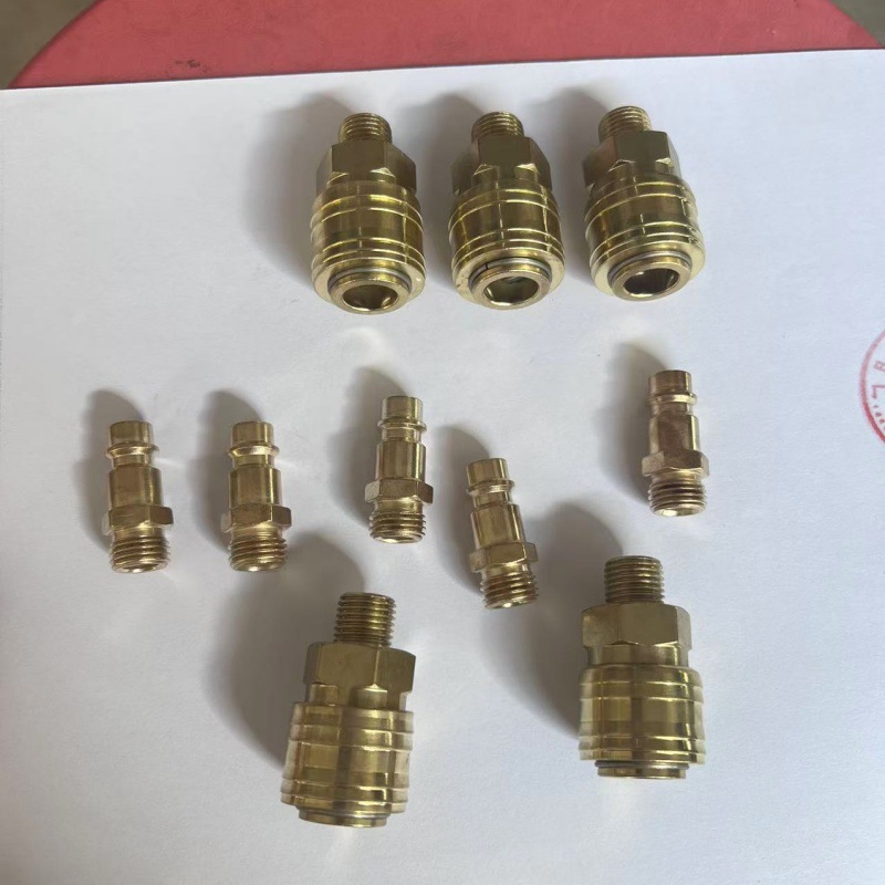 Junta alemana estilo europeo diente de alambre macho y hembra núcleo de conector rápido neumático tubo neumático explosión transfronteriza cabeza de autobloqueo