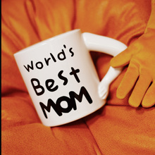 RB0W|致母亲叉腰杯温感变色马克杯妈妈杯咖啡杯母亲节伴手