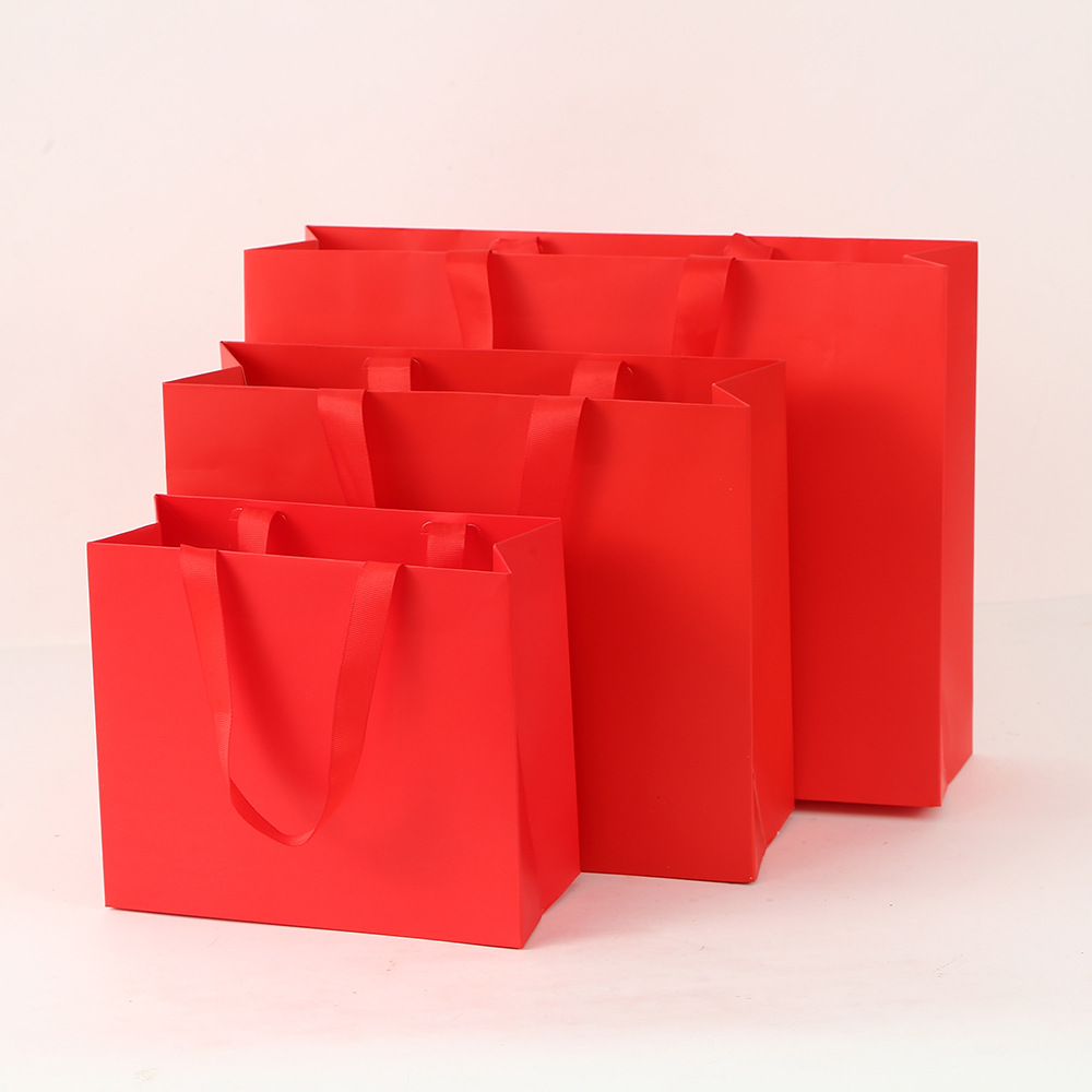 Bolsas de mano sin cintura, bolsas de papel de cartón blanco, bolsas de regalo, bolsas de regalo, bolsas de compras al por mayor