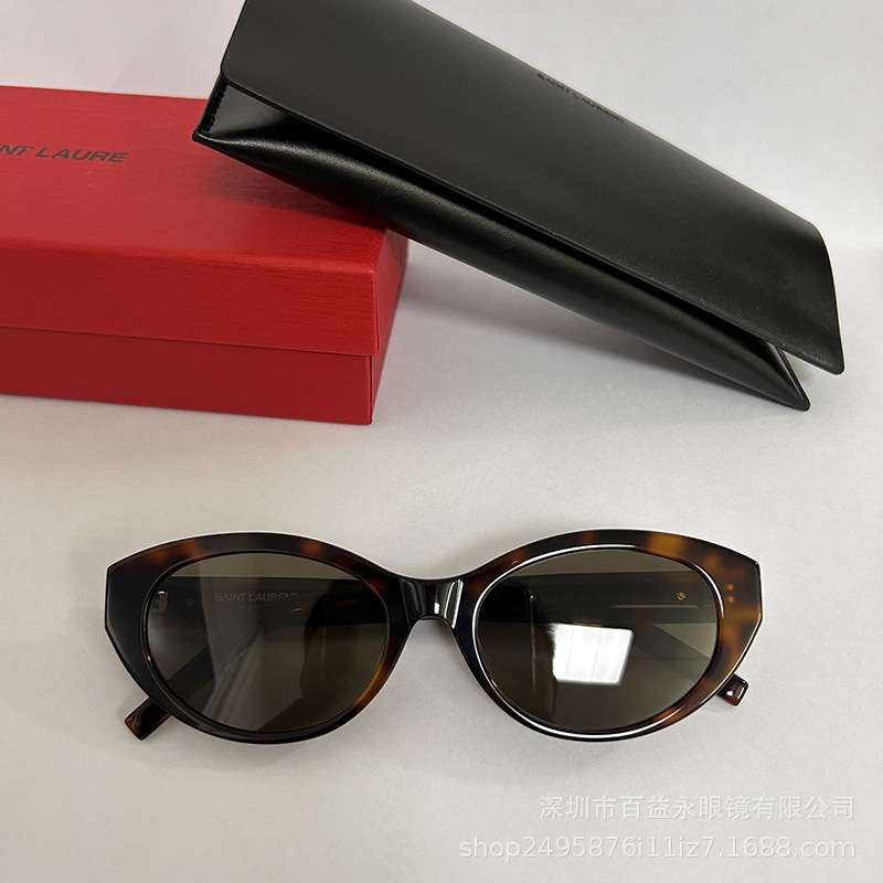 ハイエンドヤングツリーキャットアイサングラスレディースファッションヨーロッパとアメリカの貿易クロスボーダー抗UVサングラスメンズM148