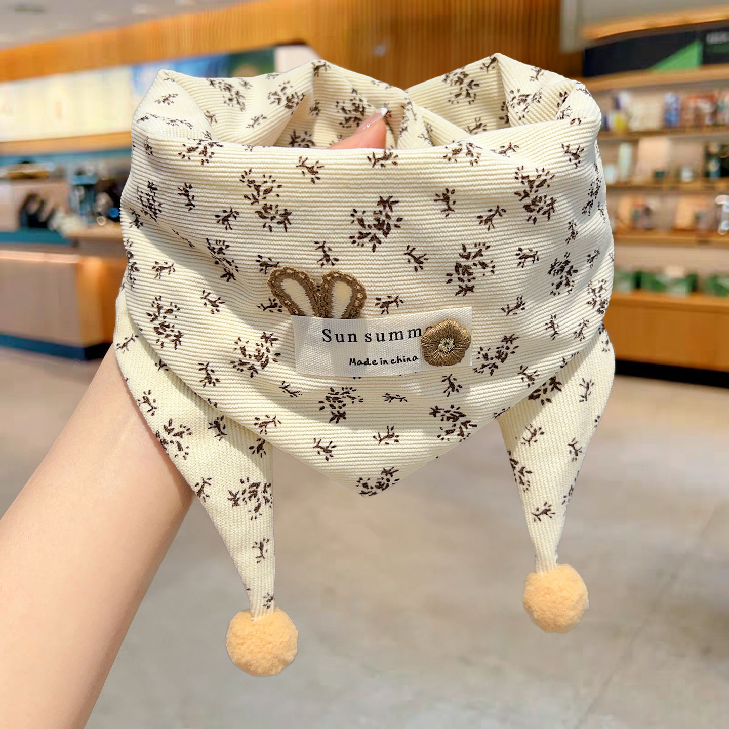 Children's Scarf Autumn and Winter Windproof and Warm Baby Neck Scarf New Style Boys and Girls Triangle Scarf Shawl