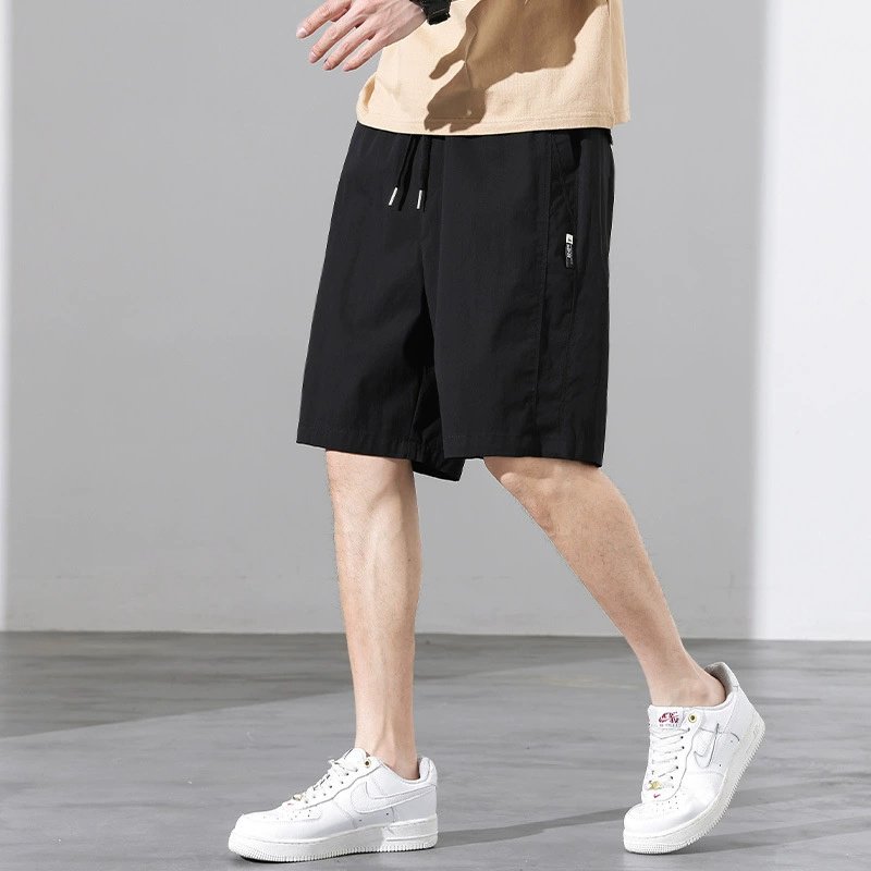 Летние новые укороченные брюки расческа хлопчатобумажные мужские повседневные брюки свободные средние брюки молодежные корейские мужские 5 шорты