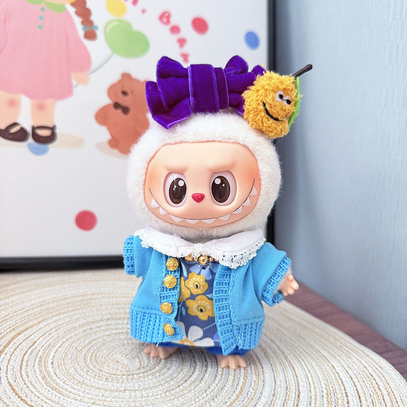 服のみ】第二世代ブラインドボックス ラブブ服 エポキシ樹脂製顔飾り ラブブ シットシットパーティーシリーズ ベビー服 可愛い|undefined
