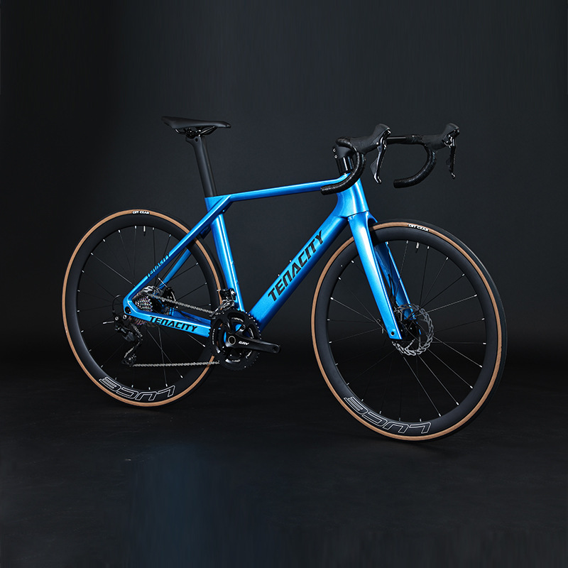 Carbon Fiber Road Bike Tenacity Disc Brake Full Inner Wiring 20-Speed Wind-Breaking Pneumatic Bicycle Tour De France Racing Car Carbon Fiber Road Bike Tenacity Disc Brake Full Inner Wiring 20-Speed Wind-Breaking Pneumatic Bicycle Tour De France Racing Car