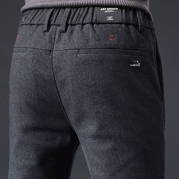 2024年新款秋冬季商务裤子男士休闲长裤修身直筒厚款时尚都市批发