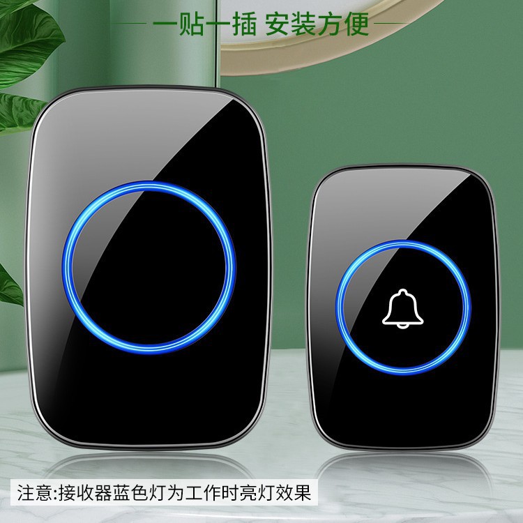 无线门铃呼叫器超远距离一拖一智能带音乐老人家用电子门铃提醒器