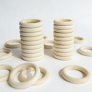 ԭľɫľȦ40mm~70mm diy�Ʒ���ľ�h���h�ִ��ۼ�ľ�h���l�F؛