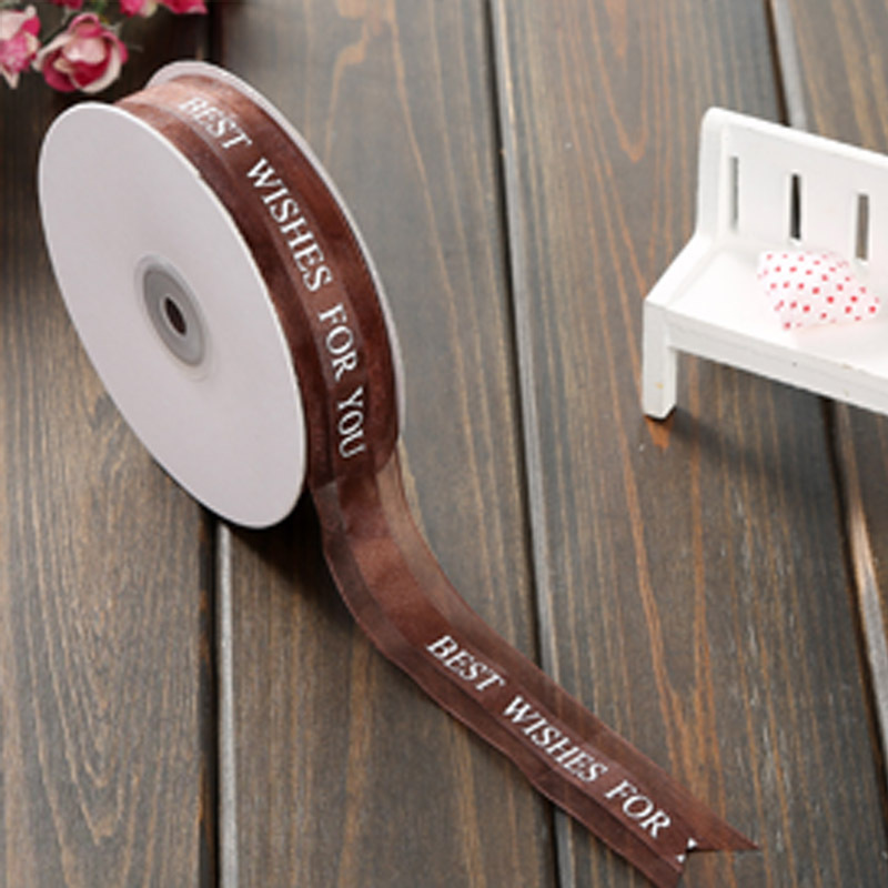 Envío gratuito cinta estilo coreano cinta de encaje impreso cinta pastel boda decoración regalo flor embalaje cinta